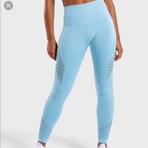 Gymshark Energy Seamless Leggings - Light Blue